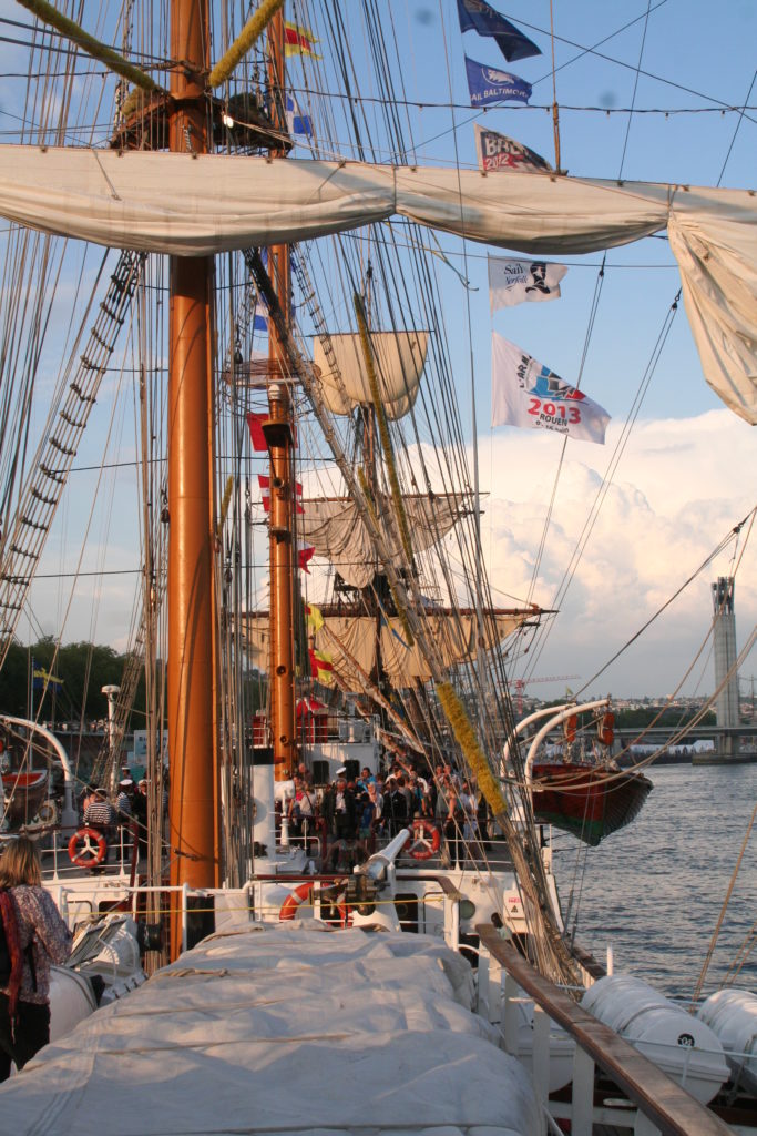 Old sailing ship at the Armada at Rouen festival