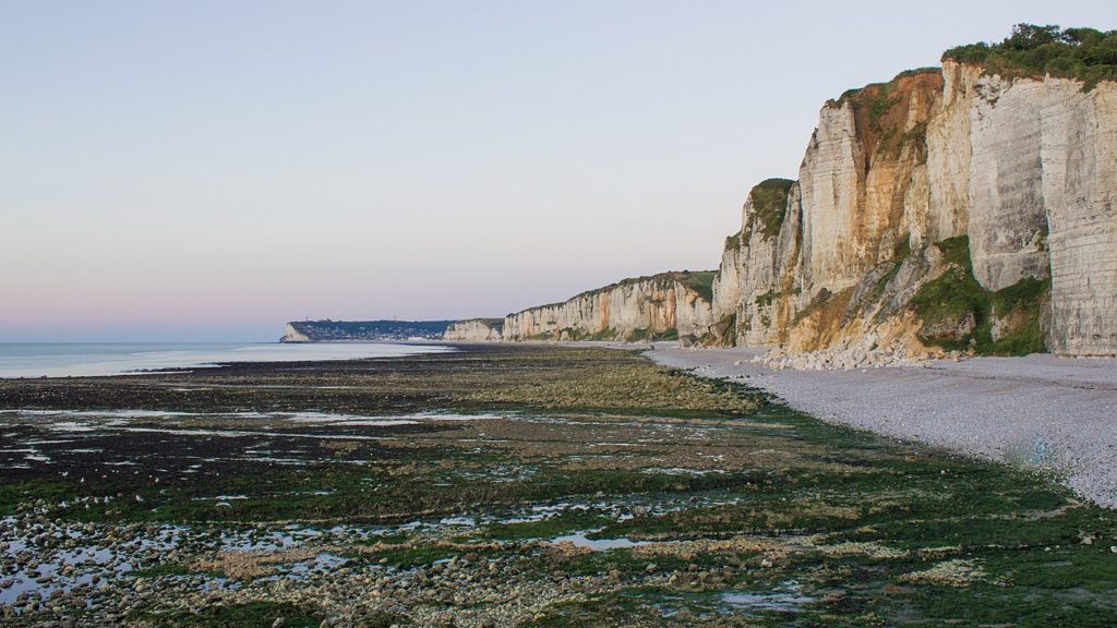 Yport cliffs in Normandy