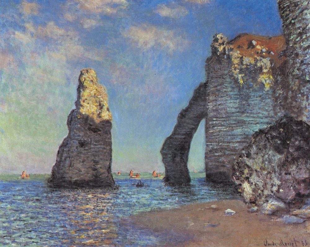 Cliffs at Etretat by Monet