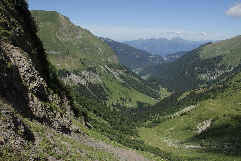 Deep valley in the French valleys