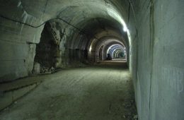 Long dark tunnel at Mimoyecques