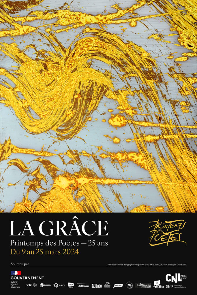 printemps des poetes poster for La Grace, 2024 events France March