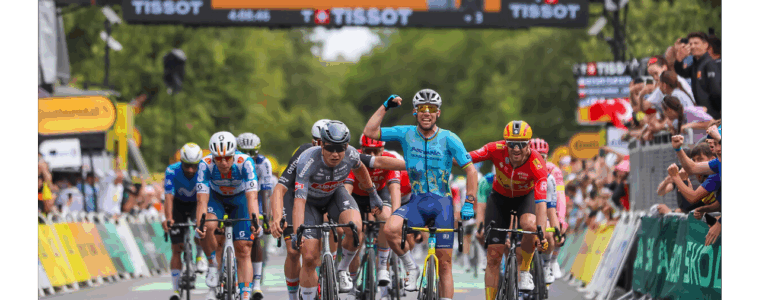 Mark Cavendish at head of pack with 35th win