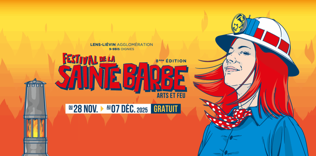 Poster for St Barbe festival 2025 wth words and cartoon character