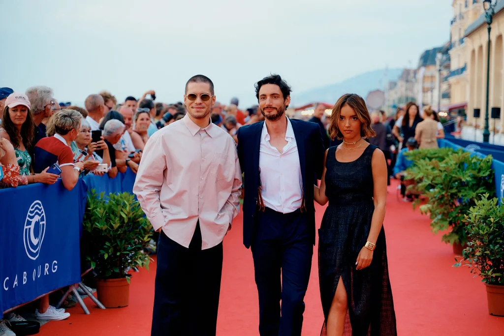 Cabourg film festivalwith three stars on red carpet
