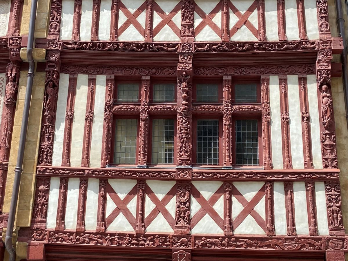 Timber frame houses in Caen