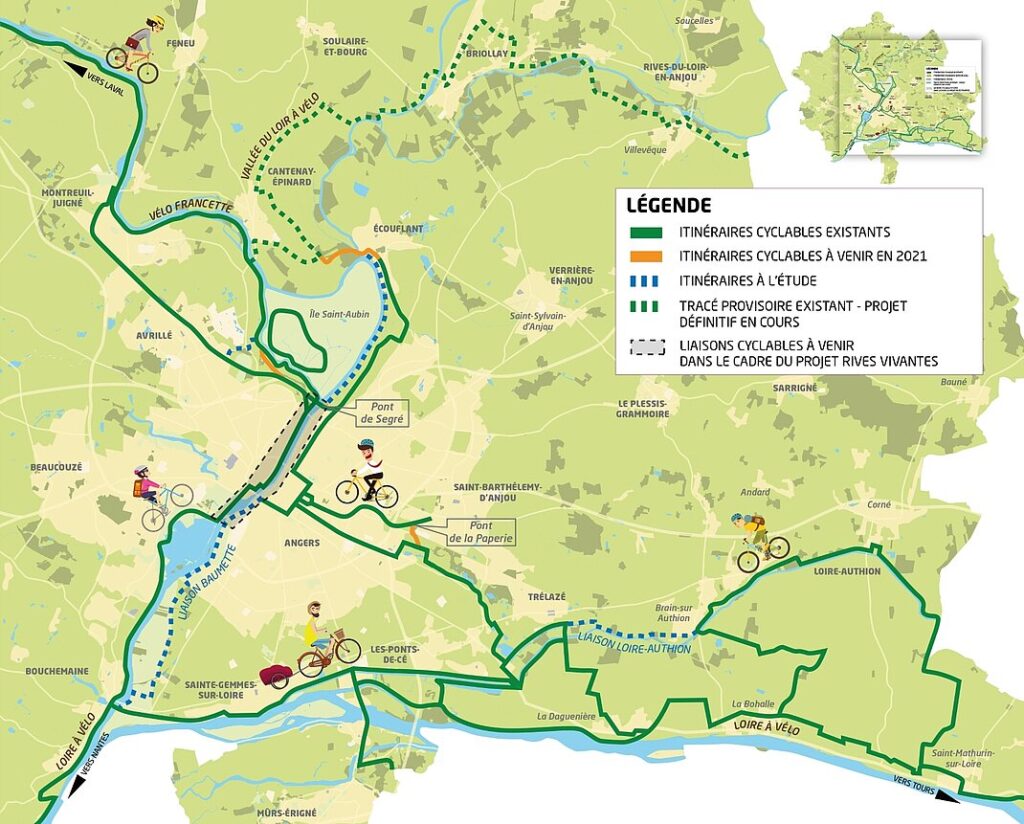Angers Map of Green Cucle